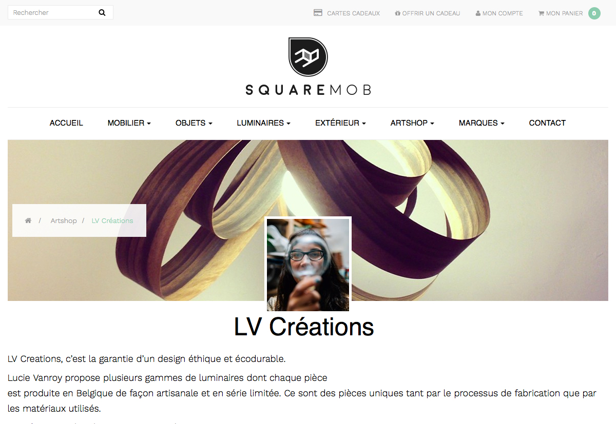 page accueil site squaremob